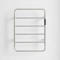 18.7" Heated Towel Rack For Bathroom,Wall Mounted With Intelligent Touch Screen Timer, 6 Bar Towel Warmer, 304 Stainless Steel Polished, Plug In Hard Wired