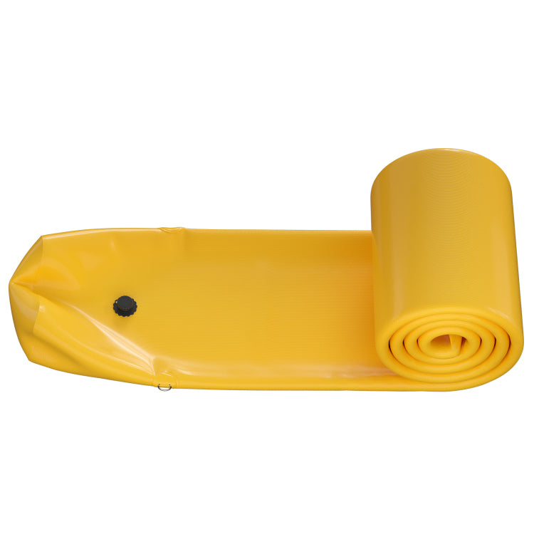 Flood Bag, 24 Ft Length X 12 In Height, Reusable Pvc Water Diversion Tubes, Lightweight With Excellent Waterproof Effect Used For Doorways, Garages, Yellow