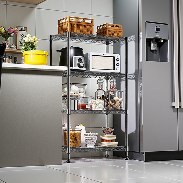1000 Lbs Storage Shelving Steel Heavy Duty 4 Tier Utility Shelving Unit Steel Organizer Wire Rack For Home,Kitchen,Office 13.7" D X 29.5" W X 47.2" H