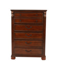 Dark Cherry 1Pc Chest Of Drawers Storage Bedroom Furniture Traditional Style Chest
