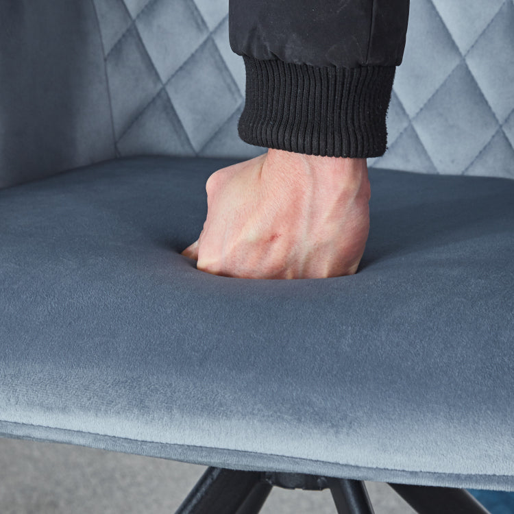 Modern Desk Chair No Wheel, Ergonomic Office Chair Home Office Upholstered Chair, Computer Chair For Bedroom, Reception Room, Living Room With Metal Legs