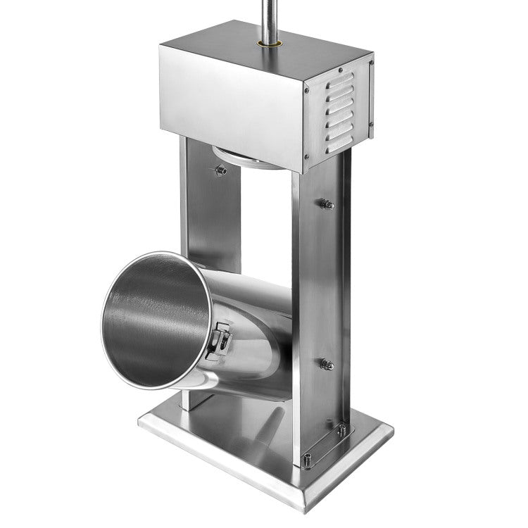Electric Sausage Stuffer, 33 Lbs 15 L Vertical Meat Stuffer, Stepless Speed Control And Foot Pedal, Stainless Steel Heavy Duty Sausage Filler With 4 Stuffing Tubes, For Commercial & Home Use