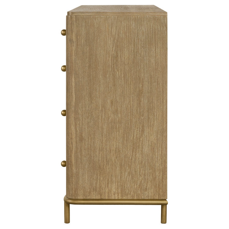 Stevie Sand Wash Rectangular 8 Drawer Dresser