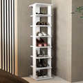Shoe Rack, White, 7 Shelves
