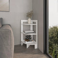 White Corner Shelf With 3 Shelf
