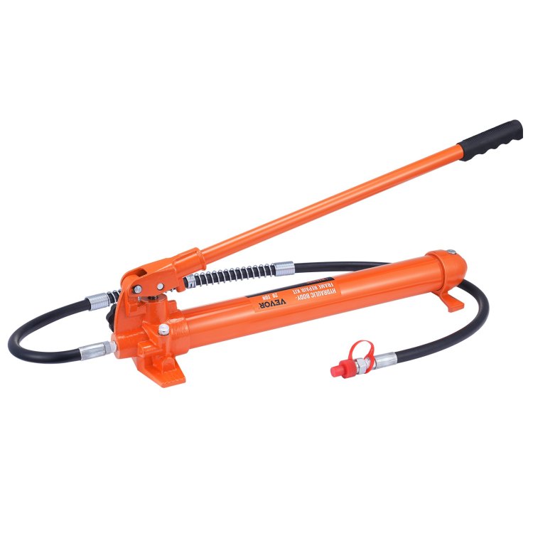 20 Ton Porta Power Kit, Portable Hydraulic Jack With 4.6 Ft 1.4 M Oil Hose, Car Frame Repair Tool With Storage Case For Automotive, Heavy Equipment, Mechanic 44000 Lbs
