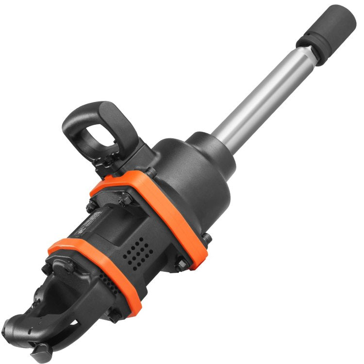1 Inch Air Impact Wrench, Up To 3160 Ft Lbs High Reverse Torque Output 1" Pneumatic Impact Gun W 8 Inch Extended Anvil & Carrying Case For Heavy Duty Repairs And Maintenance