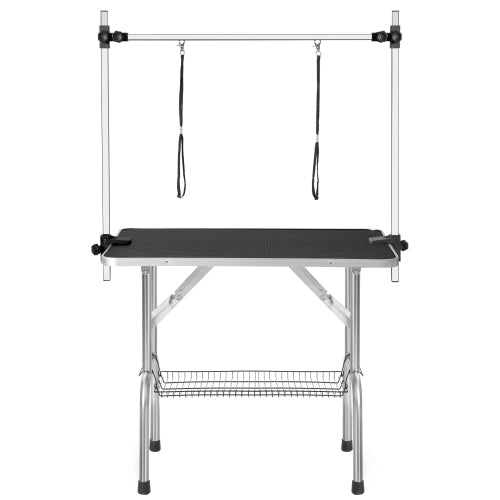 36" Professional Dog Pet Grooming Table Adjustable Heavy Duty Portable W Arm & Noose & Mesh Tray