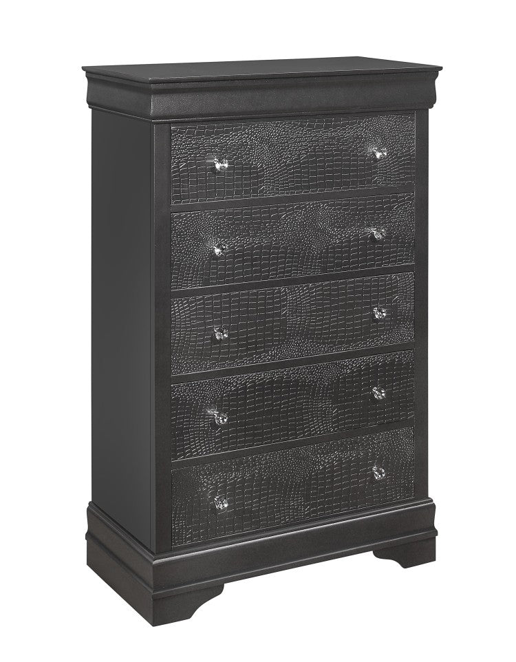 Shaker Grey Queen 5Pc Bedroom Set