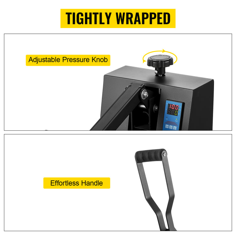 Heat Press 16X24, 1700W Power Heat Press Machine, Fast Heating, High Pressure Heat Press Machine For T Shirt, Digital Industrial Sublimation Printer For Heat Transfer Vinyl, Easy To Use, Black
