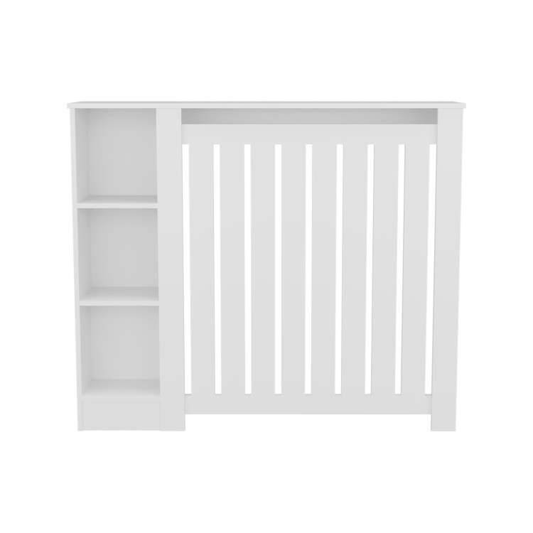 White Radiator Cover With Storage