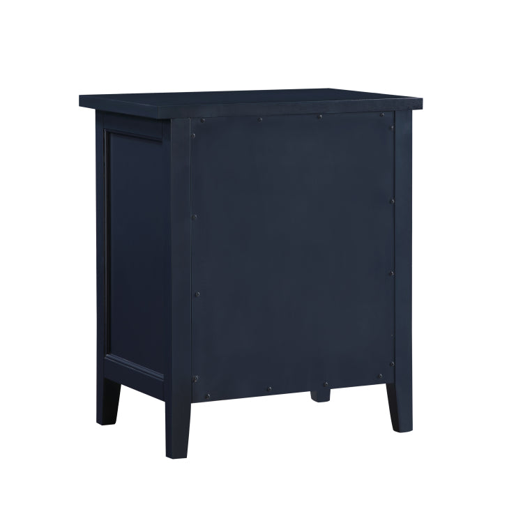 Luca 3 Drawer Nightstand Midnight Blue