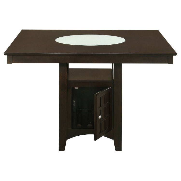 Tolland Cappuccino 1 Door Storage Counter Height Dining Table