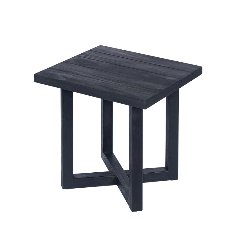 ELLA SQUARE SIDE TABLE, Black no - acacia wood - garden & outdoor - acacia wood