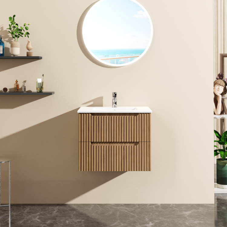 Goodyo 24" Wall Mount Bathroom Vanity Cabinet Floating Cabinet Only