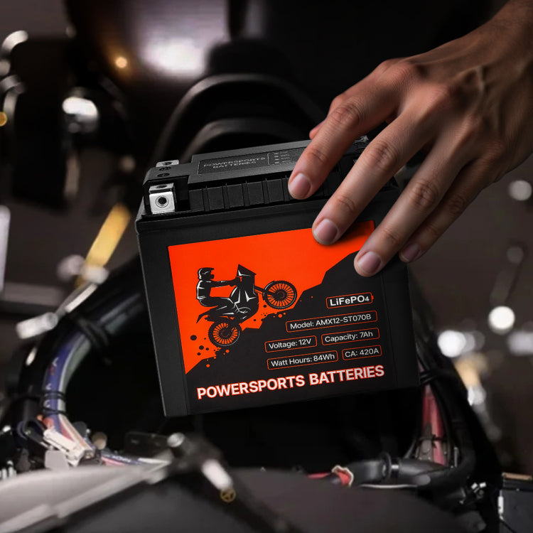 Motorcycle Battery 12V 7Ah Yt14Ah Bs High Performance Powersports Battery