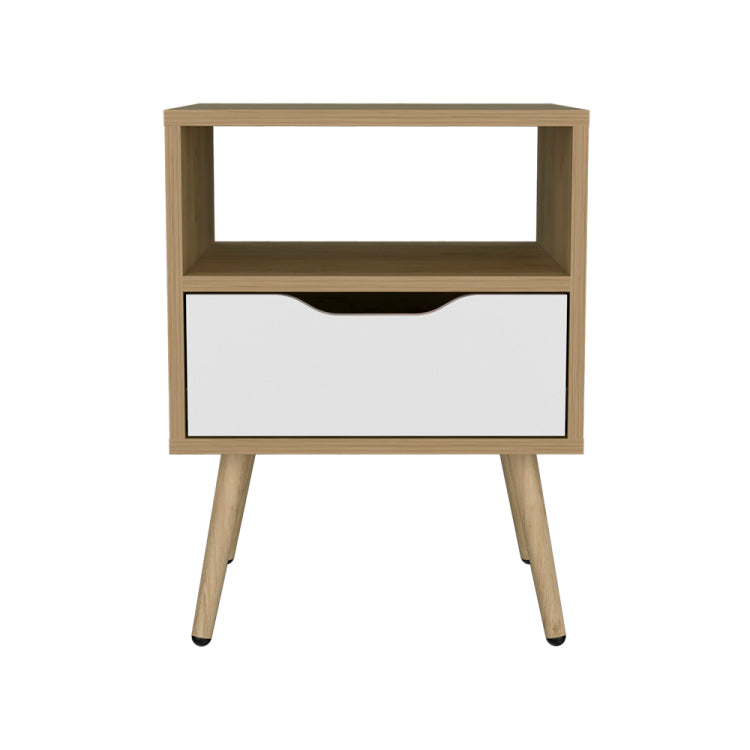 Kechi Nightstand White Macadamia