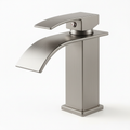 Single Handle Bathroom Faucet Lavatory Faucet Stainless Steel Single Hole Tp, Brushed Nickel