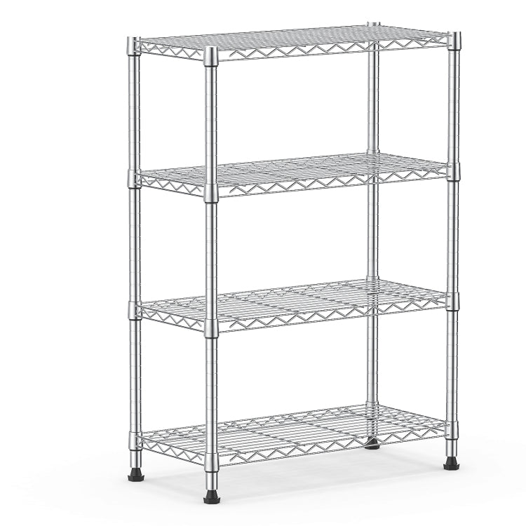 1000 Lbs Storage Shelving Steel Heavy Duty 4 Tier Utility Shelving Unit Steel Organizer Wire Rack For Home,Kitchen,Office,Chrome 13.7" D X 29.5" W X 47.2" H