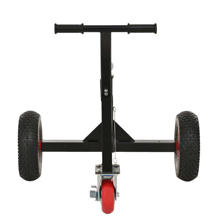 Versatile Heavy Duty Tri Wheels 800Lbs Trailer Dolly Load Capacity, Trailer Mover, With 2" Hitch Ball, 18'' 25'' Adjustable Height. Moving Trailer, Rv,Boat, Farming Equipments, Black