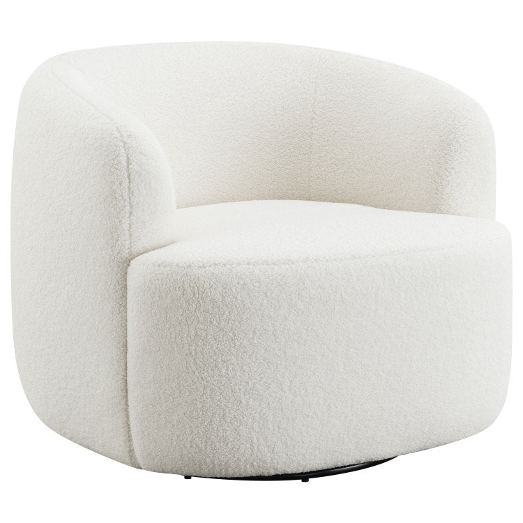 Denae Natural Upholstered Swivel Chair
