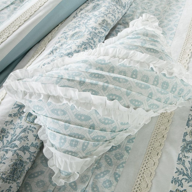 Queen 9 Piece Cotton Percale Duvet Cover Set