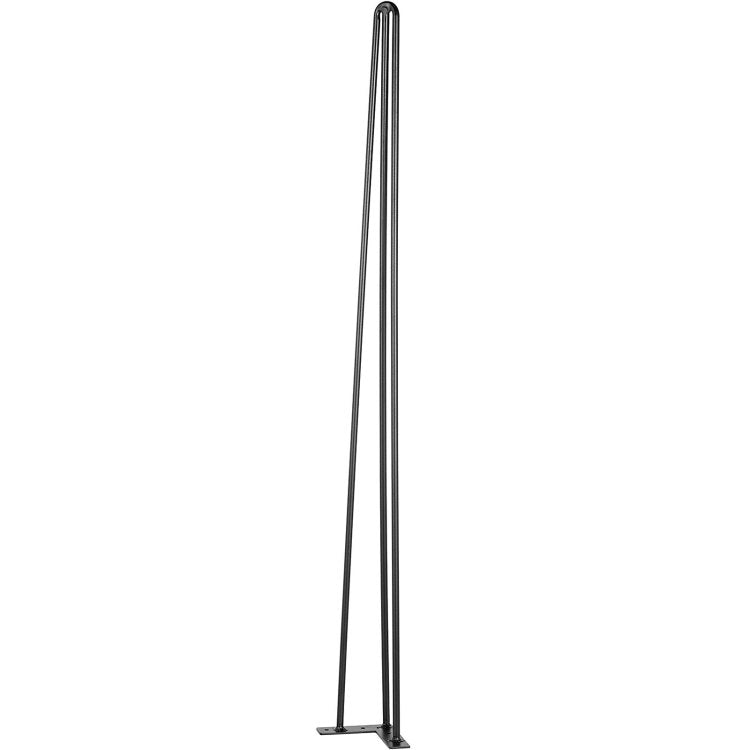 Hairpin Table Legs 34" Black Set Of 4 Desk Legs 880Lbs Load Capacity Each 220Lbs Hairpin Desk Legs 3 Rods For Bench Desk Dining End Table Chairs Carbon Steel Diy Heavy Duty Furniture Legs