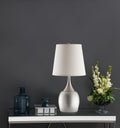 Droplet Silver Empire Shade Urn Table Lamp Set Of 2