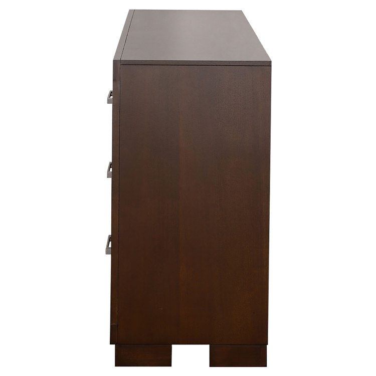 Polk Cappuccino 6 Drawer Dresser