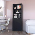 Sutton 2 Door Bookcase, Storage With Multi Level Shelves And Double Door Design