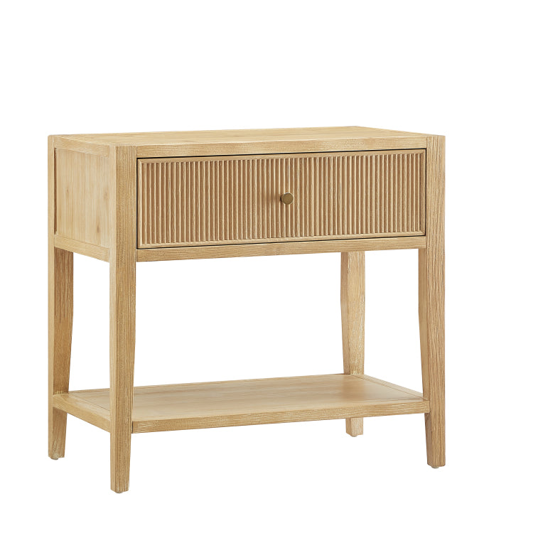 Fleur Natural 1 Drawer Nightstand