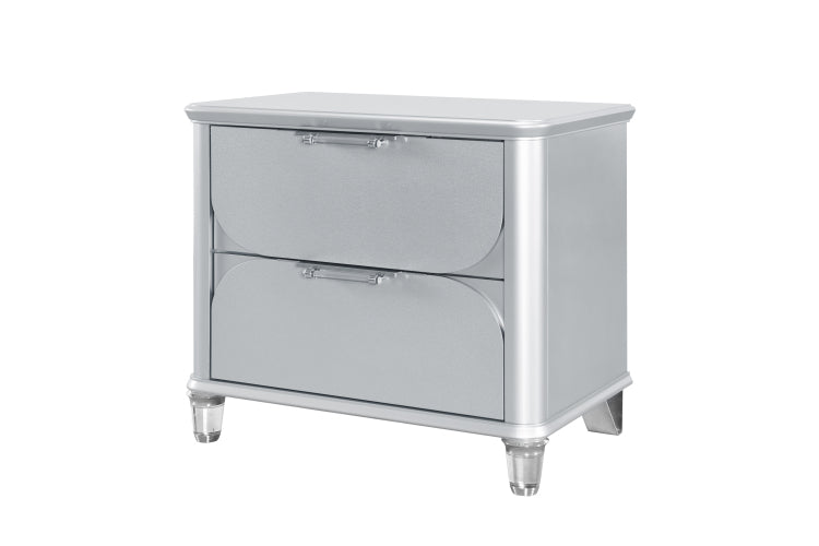 Laura Silver Nightstand