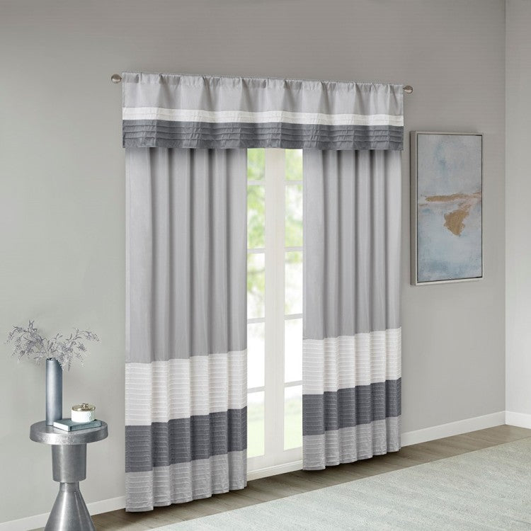 Polyoni Pintuck Curtain Panel Only 1 Pc Panel