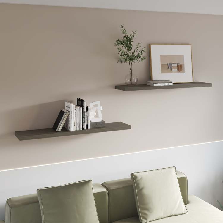 Smokey Oak Floating Shelf