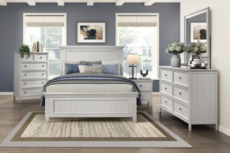 Classic White Finish Chest Of 6 Drawers Storage 1Pc Modern Bedroom Furniture Farmhouse Style