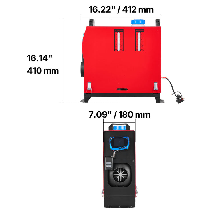 Diesel Air Heater Diesel Parking Heater 8 Kw Dc 12 24 V Blue Lcd Switch