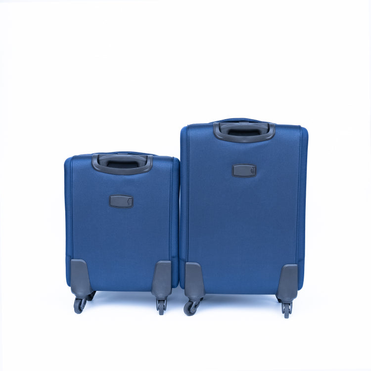 20 24 Two Piece Suitcase Suitcase Set Oxford Trolley Case Without Password Lock Universal Wheel Blue