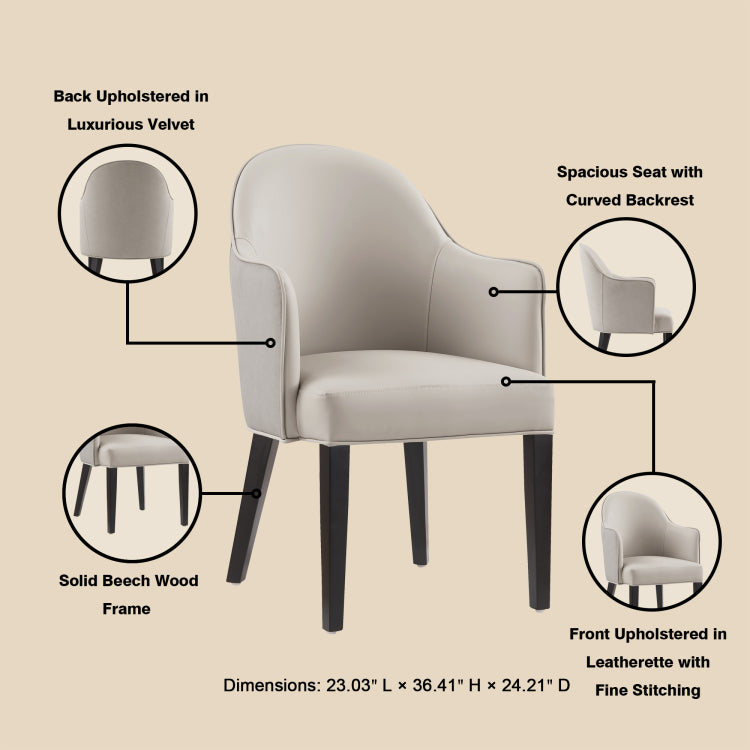 Armchair In Light Gray