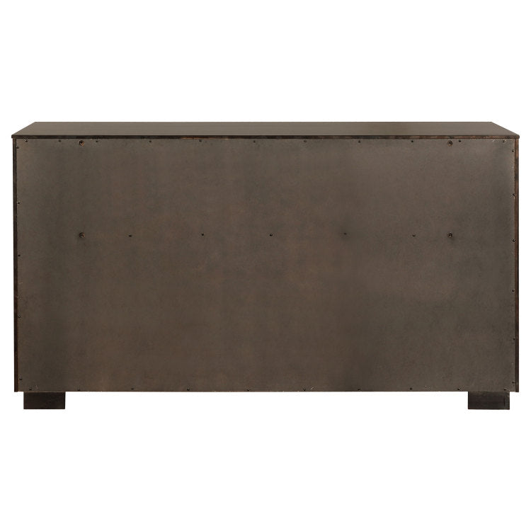 Prescott Smoked Peppercorn 8 Drawers Dresser
