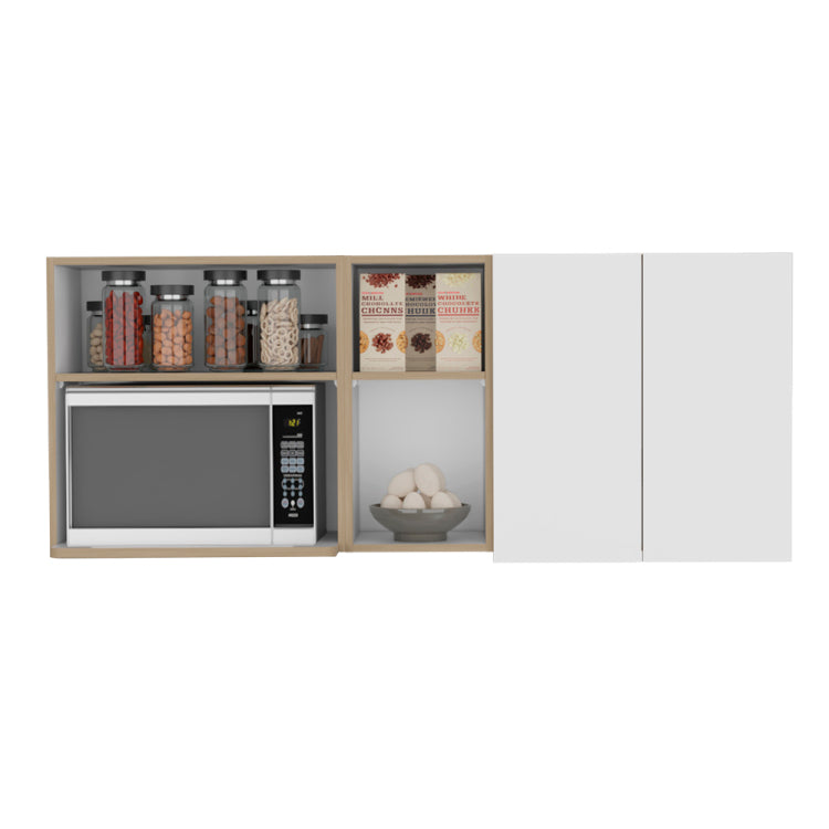 Nucla Wall Cabinet, Kitchen, White Light Oak