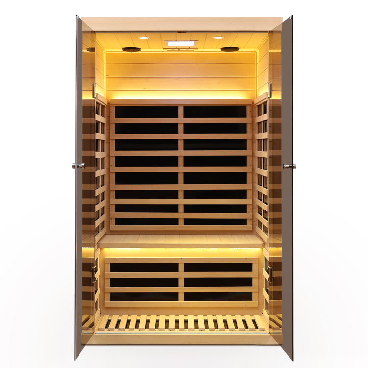 Low Emf Two Person Wide Space Hemlock Double Doors Great Glass Luxury Indoor