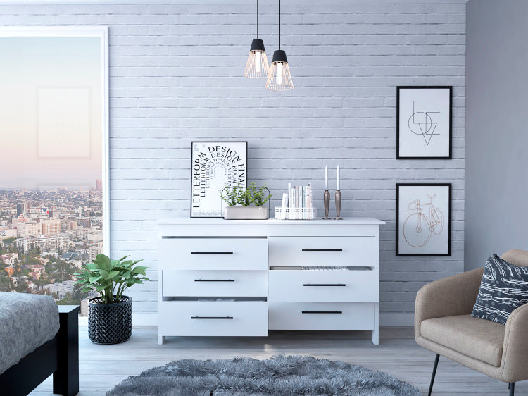 Luxor Six Drawer Double Dresser