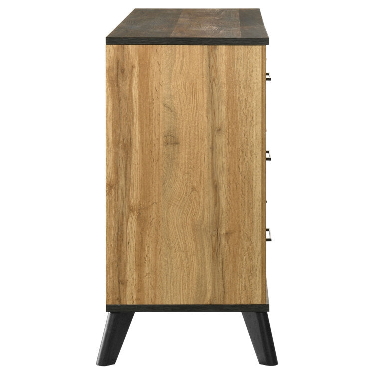 Fraser Natural Pine 6 Drawer Dresser Cabinet