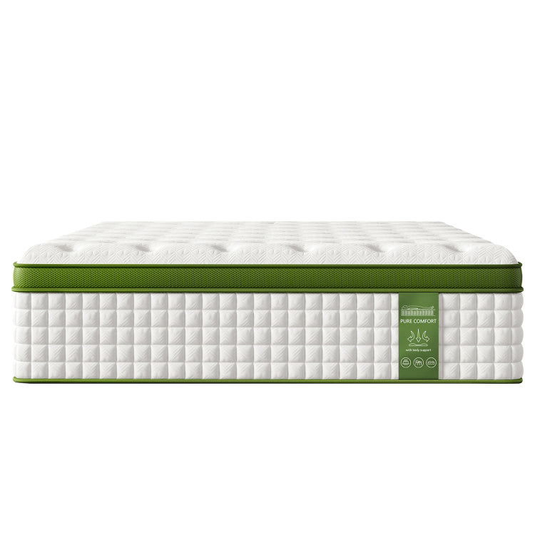 12 Inch Full Size Hybrid Mattress In A Box With Gel Memory Foam And Pocket Springs, Pressure Relief & Motion Isolation, Certipur Us Certified, Assembled In Usa