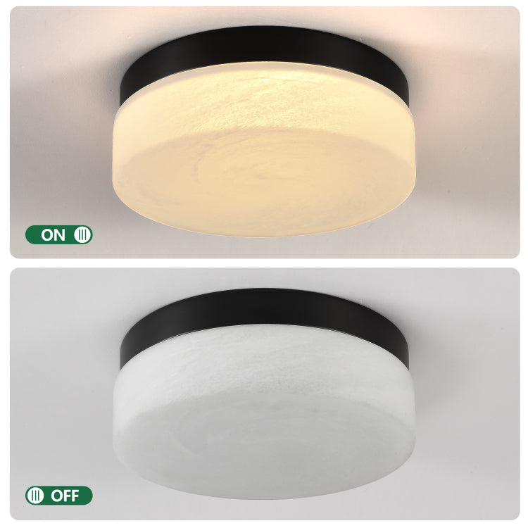12 Inch Led Ceiling Light, 24W Flush Mount Ceiling Light,Round Low Profile Ceiling Lights For Bedroom, Living Room, Dining Room Black