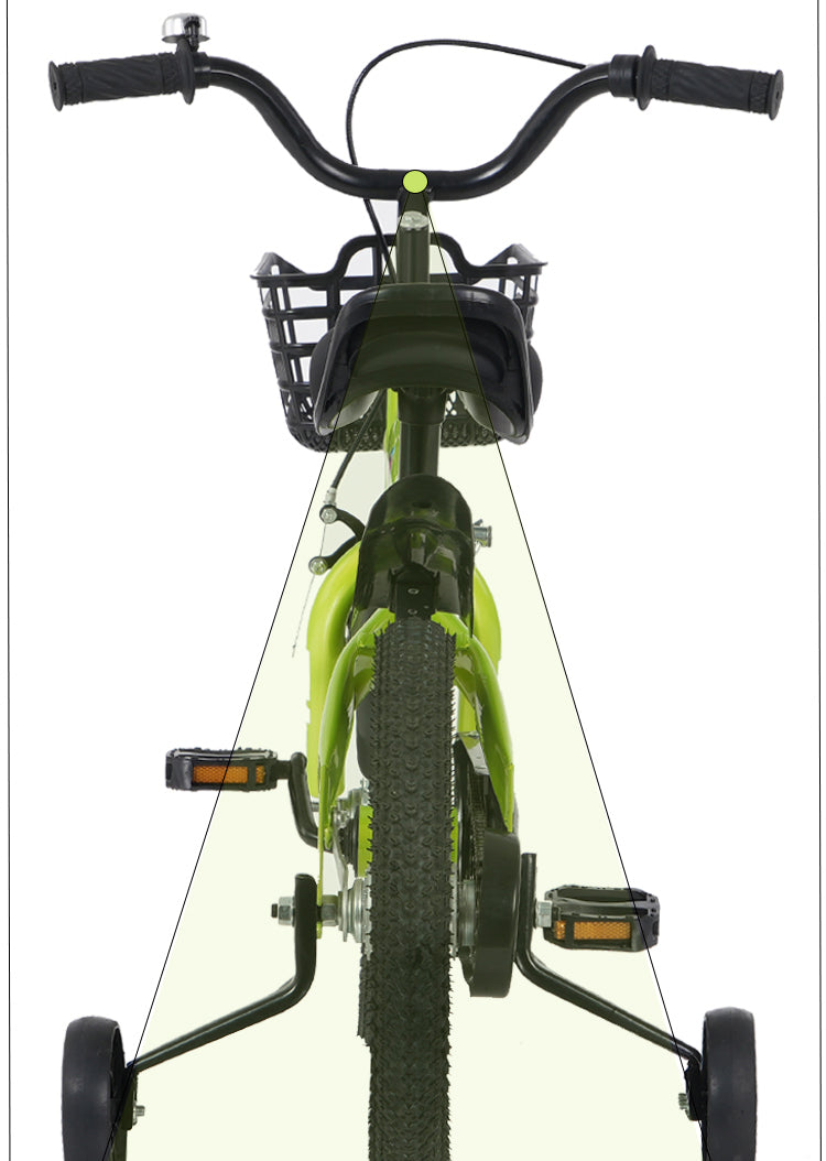 Fkznpj 16 Inch Sporty Kids Bike With Training Wheels And Stand Adjustable Saddle Suitable For Boys And Girls Aged 4 8 Years Tall Height 41 53 Inches Available In A Variety Of Colors