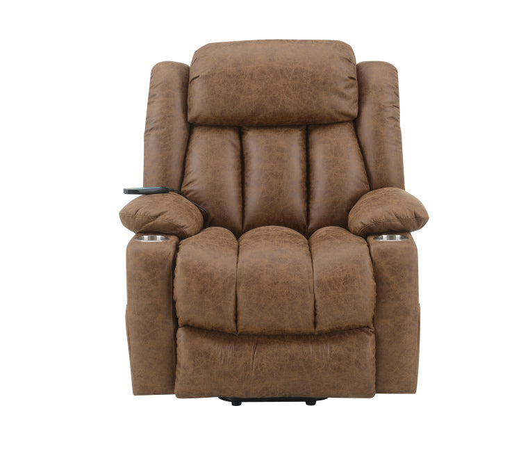Brown Power Lift Recliner With Massage And Heating