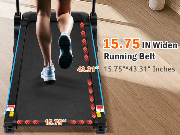 Incline Treadmill For Running & Walking, 3.0 Hp Treadmills For Home 350 Lbs Weight Capacity Hydraulic System Auto Folding Treadmill With Type C & Usb Charge For Android, 10Mph, Bluetooth Speaker