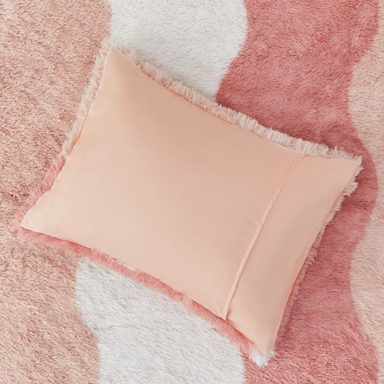 Twin Twin Xl Ombre Shaggy Faux Fur Comforter Set