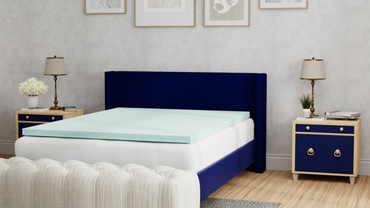 Plush 3 Inch Twin Memory Foam Cooling Mattress Topper